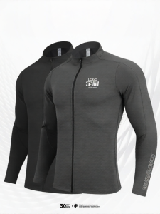 FINDPOWER&FIPO | Custom Logo Printed Quick-Dry Zippered Stand-Up Collar Jacket