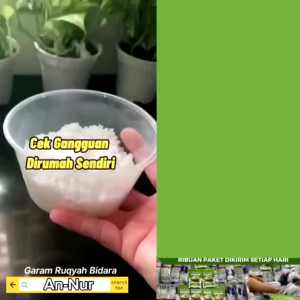 Garam Rukyah Bidara An-nur 100gr Penangkal Sihir Kebangkrutan Sudah di Asma Secara Khusu 100% Asli