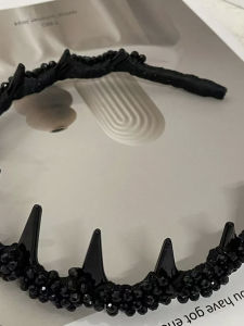 Louis Moonlight Sparkling Diamond Hairband Womens High Forehead Anti-slip Versatile Fashionable Organic Glass Headband