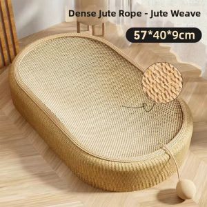 HELLOLEIBOO | Jute Durable No Shred Integrated Scratching Bed Cat Scratch Board