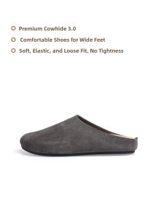 THEMULE | Leather Wide-Fit Summer Slip-On Mules