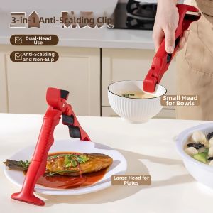 Heat Resistant Non-slip Multi-use Silicone Food Clamp