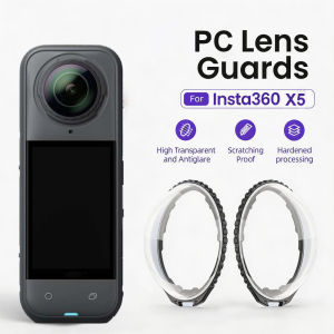 Tectinter | PC Lens Guard for Insta360 X5 Premium Transparent Lens Cap Cover Protector High Light 360°Video Camera Anti-Scratch Accessores