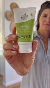 Earth Mama Baby Face Organic Nose & Cheek Balm | Drool Rash Ruam Susu