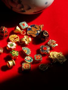 Elegant Bohemian Style Enamel Pendant Handmade Beaded Bracelet with Drip Oil Not Fading Colorful Tassel Cord Accessory