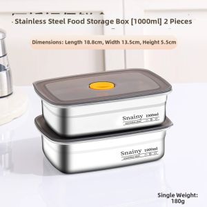 CHUANGSHUNFU | Stainless Steel Food Grade Lunch Box Long Rectangular Airtight