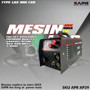 RAJA MESIN LAS APR AP39 PRO MIG TIG MMA ARC 130A 900WATT GARANSI 5THN FULL BONUS WELDING MACHINE