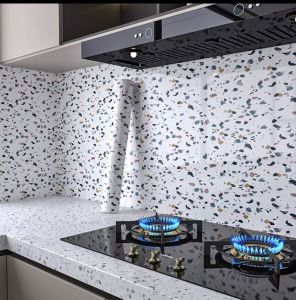 kkl stor 5 meters x 40cm self adhesive kitchen and bathroom sticker wallpaper waterproof heatproof...