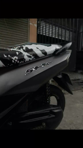 Mio Sporty Acrylic Emblem – Japanese Style | 2pcs Set + Free Sticker | Plug & Play | Clean Look