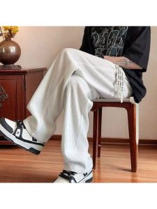 Quần Dài Ống Đứng Cỡ Lớn 300 Pound Quần Dài Thường Ngày Cho Nam Quần Dài Ống Rộng Phong Cách Mỹ Quần Dài Ống Đứng Cho Người Béo