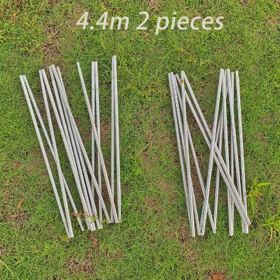 Replacement Tent Pole 8mm Aluminum Tent Rod 3.6m 4m 4.4m Outdoor Camping Fibreglass Tent Frame Repair Accessory