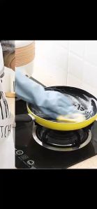 IRhea Kitchen Dishwashing Waterproof Rubber Gloves for Washing Dishes and Washing Clothes