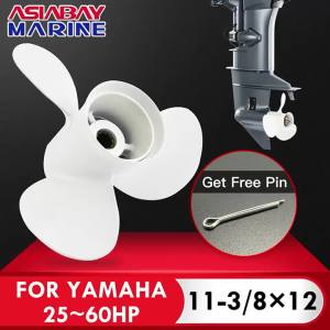 Cánh Quạt Hợp Kim Nhôm Yamaha 9.9hp 15hp 20hp Cho Động Cơ Ngoài Borda Kích Thước 9 1/4x11 3 Cánh 8 Rãnh Phụ Tùng Động Cơ Thuyền.