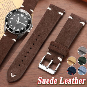 Quick Release Suede Leather Straps for Seiko for Omega Band 18mm 20mm 22mm Wrist Belt Vintage Women Men Bracelet Watch Accessory