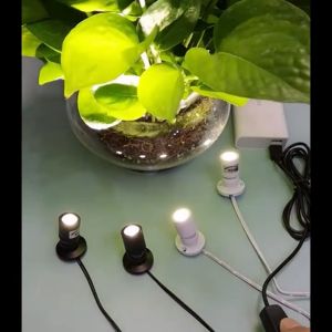 Aluminum 3W Mini Led Jewelry Cabinet Light Showcase Spotlight USB 5V  Spot Bench Lamp Surface Mounted TV background Display Lights 柜台小射灯套件 橱柜灯衣柜灯酒柜灯