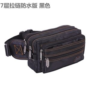 กระเป๋าคาดเอวผ้าใบความจุขนาดใหญ่สําหรับผู้ชายและผู้หญิงกันน้ํา Casual กลางแจ้ง Multi-Functional Cash Storage กระเป๋าสตางค์