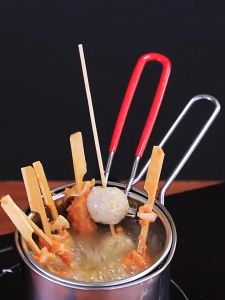 หม้อทอดพร้อมที่กรองน้ำมัน ขนาด1200มล หม้อทอด หม้อต้ม หม้อทรงก้นลึก หม้อต้มพาสต้าสปาร์เกตตี้ หม้อทอดอเนกประสงค์ กระทะทอดไก่