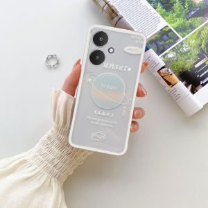 Opporeno14 Silicone Phone Case Full Edge Protection Anti-fall Transparent Cute Cartoon Style Womens Model A18 Mens Model A79