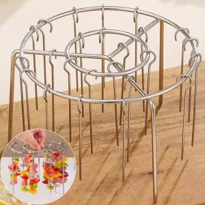 Hibeautylife】ชั้นวางตะแกรงแนวตั้งบาร์บีคิวแบบถอดออกได้พร้อมป้าย1/20ชิ้นใช้ชั้นสแตนเลสสตีลสำหรับอบในเตาหม้อทอด Air Fryer