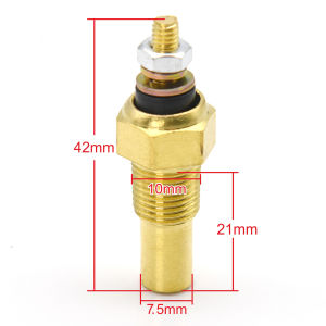 RYSJM | 1PC Water Temperature Sensor Oil Temp Sensor 1/8 NPT Electrical Sender Transmitter Sending Unit Temp Sensor 10mm for Racing