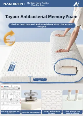Nanjiren | Latex Memory Foam Mattress Topper Single Bed