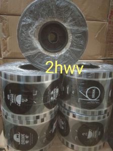 Plastik Lid Cup/Sealer Cup Jumbo Motif Drink Hitam 5000cup