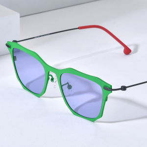 Fonex Kính râm titan nữ mới trong hợp thời trang thiết kế thương hiệu kính mát phân cực cao cấp Nhật Bản Vuông Shades 85838