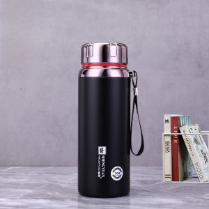 Food Grade 304 Stainless Steel Large Capacity Insulated Tea Cup 1500ml 800ml Men Women Tea Cup 1L Sports Car Carrier