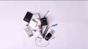 TRAVELCUL Digital Portable Travel Storage Cable Organizer Waterproof Digital  Cosmetic Makeup Zipper USB