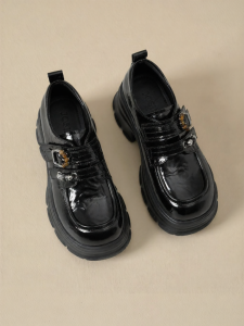 Josiny | Elevator Thick Sole Vintage Loafers Women