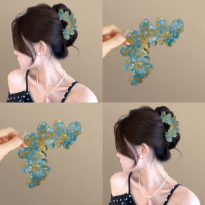 กิ๊บติดผมรูปดอกไม้สไตล์เกาหลีสำหรับผู้หญิง 2025 ใหม่ ที่คาดผมด้านหลังศีรษะ ไฮเอนด์ สำหรับฤดูร้อน ที่คาดผมรูปปากฉลาม ที่คาดผมสำหรับเดินทาง
