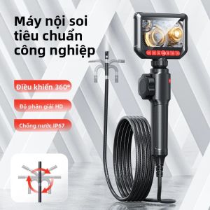 Máy Nội Soi Cầm Tay Hai Ống Kính S20 8mm 360 Độ °   Máy Dò Đường Ống Xoay Để Kiểm Tra Sự Tắc Nghẽn Của Thiết Bị Gia Dụng