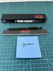 Rotring ดินสอกดลายพรางสีเขียว600 2114268 0.5Mm ROtring ดินสอกดเขียนละเอียดเครื่องเขียนเยอรมันดินสอกดเมทัลลิกปากกาลูกลื่นมืออาชีพ