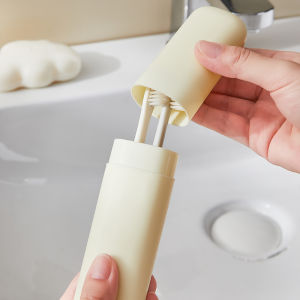 กล่องเก็บแปรงสีฟันสําหรับเดินทาง 1 ชิ้น ถ้วยอาบน้ําแบบพกพา ถ้วยแปรง โถยาสีฟัน ชุดถ้วยน้ํายาบ้วนปากสําหรับเดินทาง