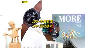 Awei H27 Smart Watch for Man 1.43 AMOLED Display Bluetooth Phone Call Sports Watch IP68 Waterproof Blood Oxygen Monitoring All-Day Heart Rate Sleeping Tracker Health Functions