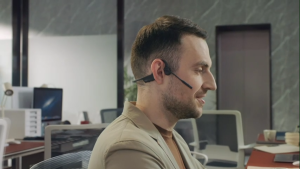 [SG Local Shipping]  SHOKZ C120 OpenComm2 UC，[2-year warranty]Wireless Bone Conduction Headphones Headsets with Type-C  Open-ear Bluetooth Headset with Noise Cancelling Mic 16 H Talk Time for Home Office Video conference