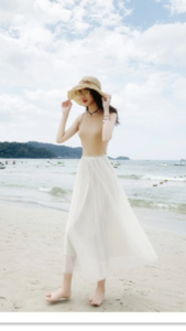 Tutu Tulle Skirt lace dress Tutu Maxi Elastic High Waist Long Skirt 88cm Women Tutu Maxi Skirt Casual Loose Skirt Putih Lined