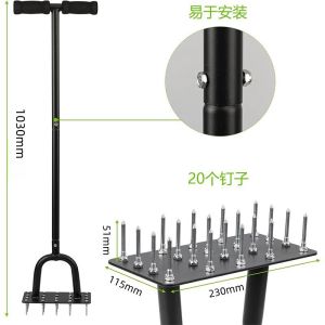 Soil Aerating Lawn Care Garden Tool for Grass Drainage Aeration Outdoor Gardening Equipment Lawn Dressing Tool
