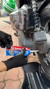 Nhớt Hộp Số Xe Ga Wolver 10W40 Full Synthetic - Dùng Cho Honda X-ROX/SYM Skyline/Yamaha Tricity 150/BX 150SF - Tuýp 120ml + Tặng Khăn Lau Xe