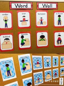 Preposition English Preposition Words Flash Card Bilingual Kindergarten Teacher Teaching Aids English Word Card