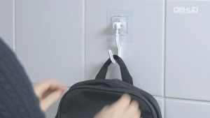 DeHUB Vacuum Pad ตะขอแขวนอเนกประสงค์ 360 องศา 1 แพค 2 ชิ้น ตะขอใหญ่ แขวนได้ห้อยได้ ตะขอใหญ่ติดผนัง ตะขอติดผนัง (Vacuum Pad Omni Hook - 2p)