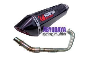 KNALPOT RACING VIXION KNALPOT VIXION NEW VIXION OLD VIXION ADVANCE NVL VIXION LAGHTINING R15 V2 V3 V4 XABRE MT15 XSR CBR 150 FACELIFT SATRIA FU CB 150 MX 135 MX KING BYSON SCORPIO GSX THUNDER CS1 VERZA MEGAPRO TIGER PULSAR SONIC SUPRA GTR SCORPION