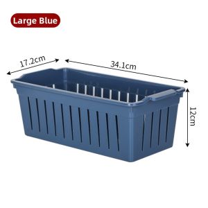 Rectangular Desktop Plastic Storage Bin Organizer