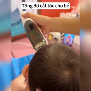 Tông đơ cắt tóc cho bé tăng đơ chấn viền cho bé êm ái hút tóc và chống nước
