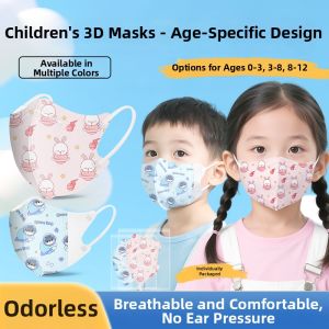 ZHONGZHOUJIEYE | 3D Stereoscopic Childrens Masks 5-12 Years Independent Packaging