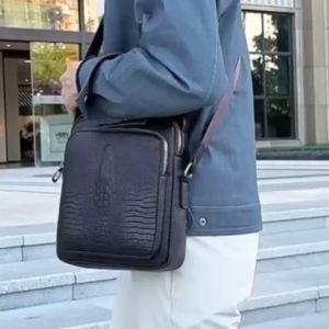Ready Stock!! Premium Business Viral Men Sling Bag Man Shoulder Bag Pu Leather Messenger Bag