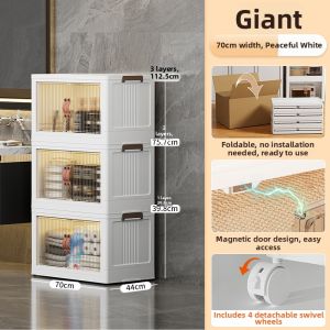 MMZECE | Plastic Foldable Multilayer Storage Box