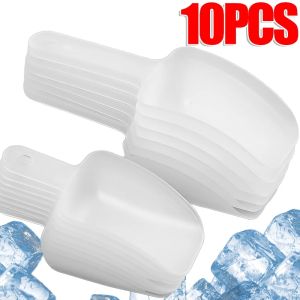 5/10Pcs Mini Clear Plastic Ice Scoop Wedding Candy Dessert Buffet Measuring Spoons Ice Cream Protein Powder Novelty Spoons
