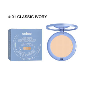 Oil Control Face Powder Waterproof 24HR Lasting Matte Flawless Face Compact Powder Long-Lasting Waterproof Not Easy To Remove Makeup Light Breathable Setting Powder