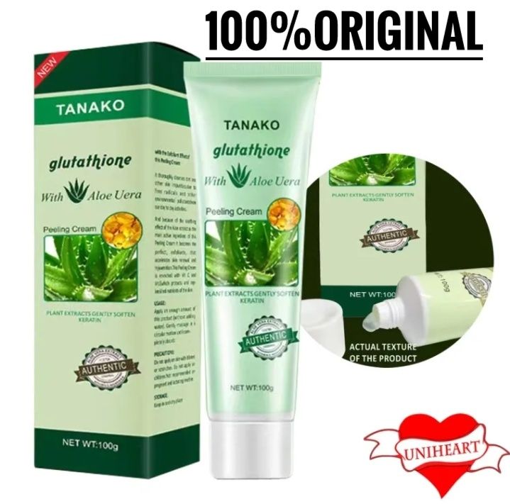 ORGANIC TANAKO Glutathione with Aloe vera Magic Peeling Gel Cream [100g]  Authentic Tanako